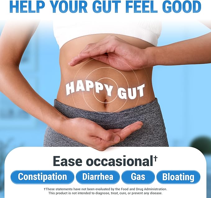 Dr. Berg Probiotic Supplement (60 Billion CFUs) - Helps Ease Occasional Constipation, Diarrhea, Gas & Bloating* - Pre and Probiotics for Digestive Health - 30 Probiotic Capsules