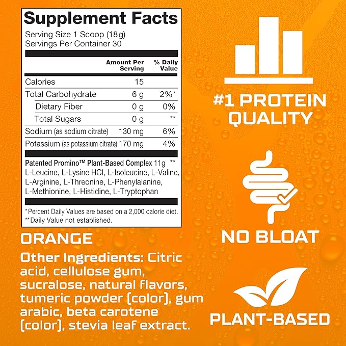 1 Scoop = 75g Whey Protein*, Extra-Strength Leucine (EAA + BCAA), Muscle Recovery, NSF Certified, 100% Absorbability, GLP-1 & Bariatric Support, Pure Protein w/o Calories - Orange 30 Servings