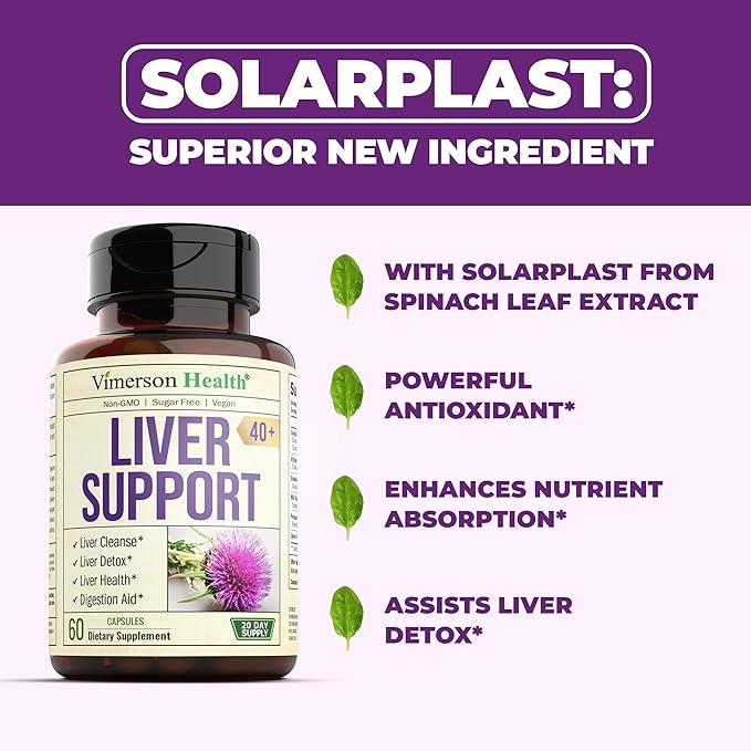 Liver Cleanse Detox & Repair Milk Thistle Supplement. Liver Support with Digestive Enzymes, Artichoke Extract, Dandelion Root Supplement. Milk Thistle Liver Detox & Liver Cleanse. 60 Liver Health Caps
