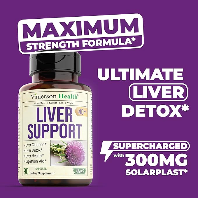 Liver Cleanse Detox & Repair Milk Thistle Supplement. Liver Support with Digestive Enzymes, Artichoke Extract, Dandelion Root Supplement. Milk Thistle Liver Detox & Liver Cleanse. 90 Liver Health Caps