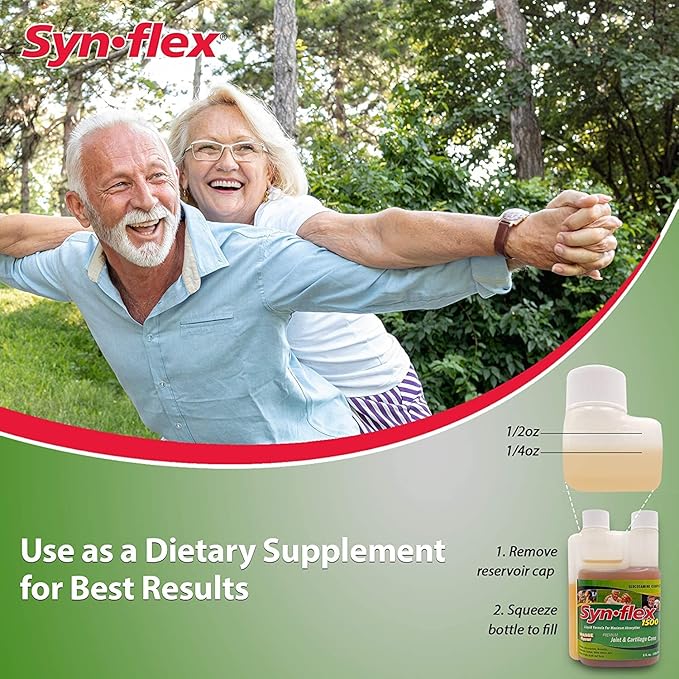 1500mg Liquid Glucosamine & Chondroitin - High Concentration Fast-Absorbing Formula Orange Flavor Helps Support Joint & Cartilage Health - with White Willow Bark, Manganese & Boswellin (32 Day Supply)