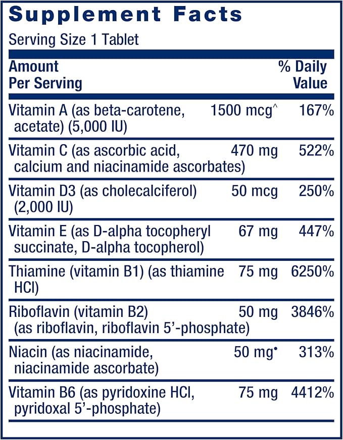 Life Extension One-Per-Day Multivitamin – Packed with Over 25 Vitamins, Minerals & Plant Extracts, Quercetin, 5-MTHF Folate & More – 1-Daily, Non-GMO, Gluten-Free – 60 Tablets