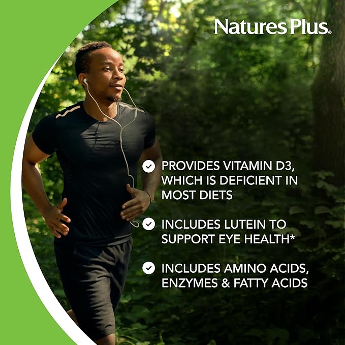 NaturesPlus Ultra Source of Life Liquid - 30 fl oz - Mango Pineapple Flavor - Multivitamin Supplement with Vitamin D3 and Lutein - Vegetarian, Gluten-Free - 30 Servings
