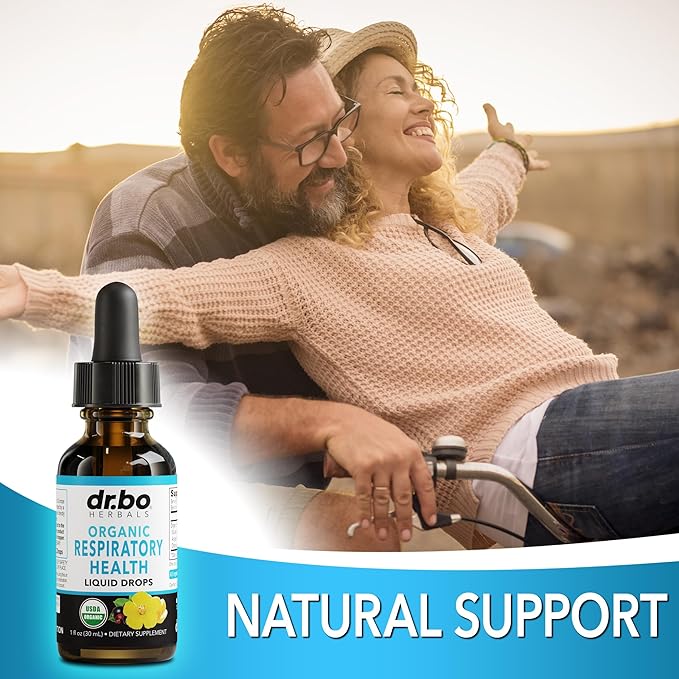 Lung Detox Respiratory Health Drops - Organic Respiratory Supplements Herbal Lung Cleanse, Mullein Drops for Lungs Bronchial Support, Mucus Clear with Mullein Leaf Extract, Elderberry Supplement 1 oz