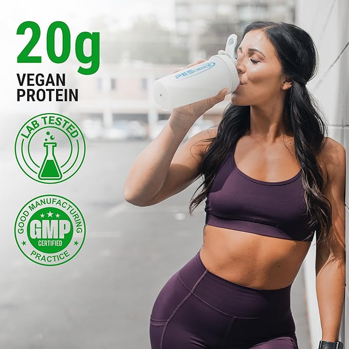 PEScience Select Vegan Plant Based Protein Powder, Chocolate, 27 Serving, Pea and Brown Rice Blend