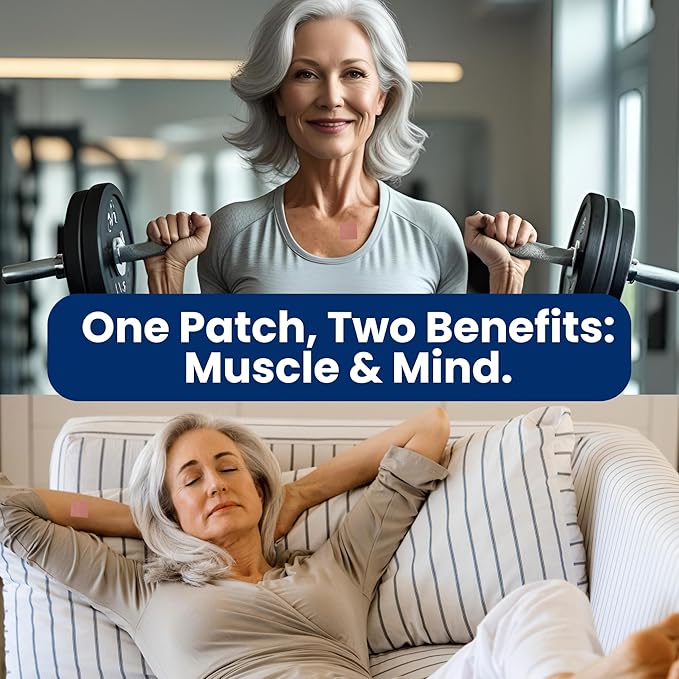 Magnesium Patches for Men and Women - Sleep Support & Relaxation, Muscle Recovery, Nerve Function - USA Made - 30 Premium Fast-Acting, Slow-Release Patches - Live To Shine