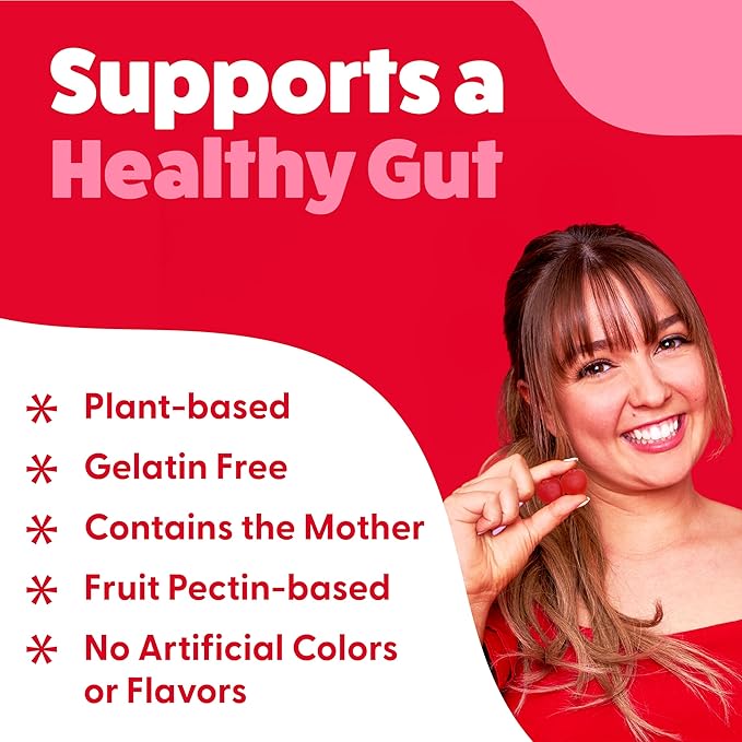 Feel Great Vitamin Co. Apple Cider Vinegar Gummies | Contains The Mother | Natural Antioxidant Digestive Support Healthy Nutrient Absorption