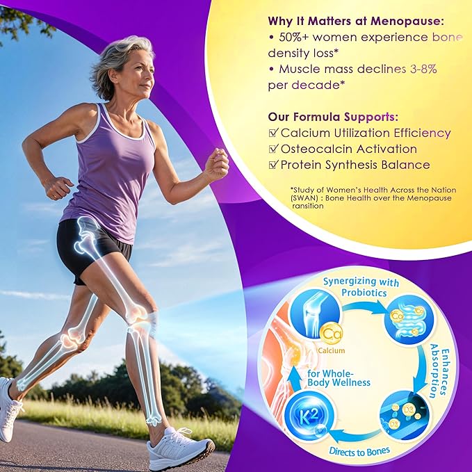 Menopause Supplements Sugar-Free Gummies, Hormone Balance for Women with Herbs Complex & Vitamin D3 K2 & Probiotic, Menopause Relief for Hot Flashes, Night Sweats, Mood Swings (60 Gummies)