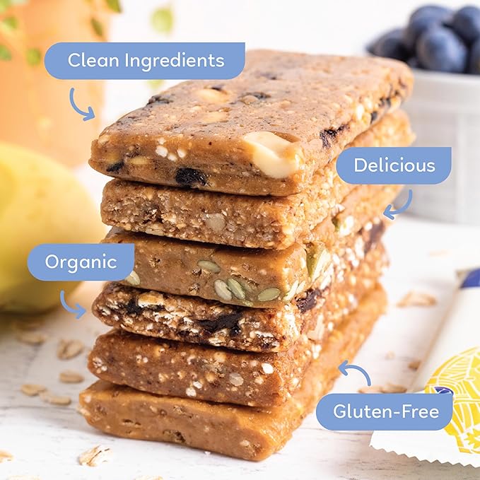 GoMacro MacroBar Organic Vegan Protein Bars - Breakfast Variety Pack (2.0-2.3 Ounce Bars, 12 Count)