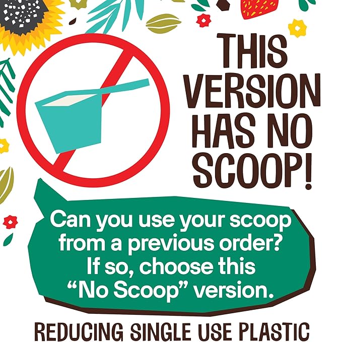 EarthChimp Organic Vegan Protein Powder - with Probiotics - Non GMO, Dairy Free, Non Whey, Plant Based Protein Powder for Women and Men, Gluten Free - 26 Servings 32 Oz (Vanilla) No Scoop