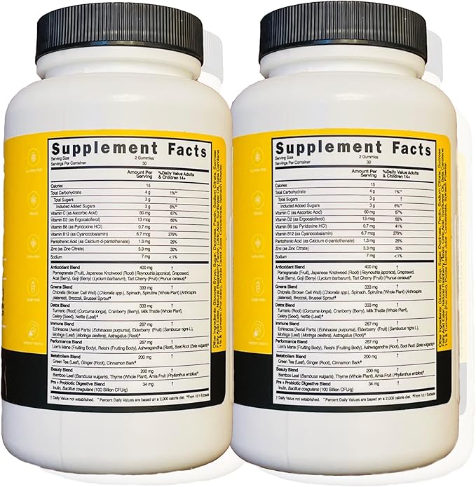 Super Greens Multivitamin Gummies - (Pack of 2)