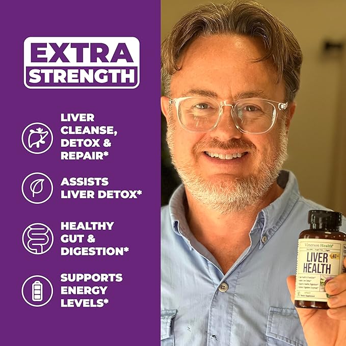 Liver Cleanse Detox & Repair Milk Thistle Supplement. Liver Support with Digestive Enzymes, Artichoke Extract, Dandelion Root Supplement. Milk Thistle Liver Detox & Liver Cleanse. 90 Liver Health Caps