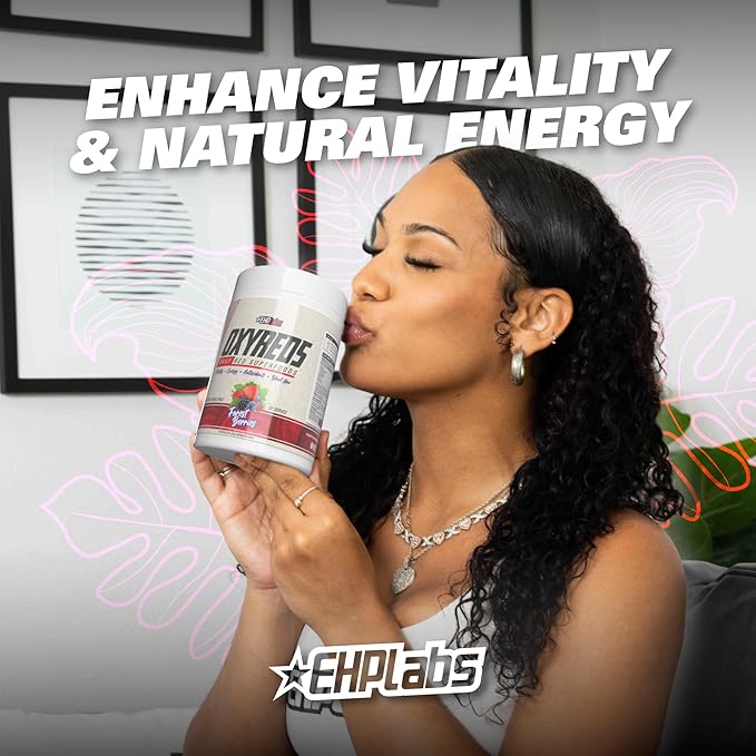 EHP Labs OxyReds Superfood Beets Powder - Nitric Oxide Supplement, Organic Beet Root Powder, Immune Support Supplement & Prebiotics for Digestive Health, Beet Powder - Forest Berries, 30 Servings