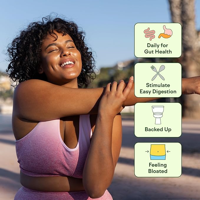 Feel Goods Gut Guardian, Organic Fiber, Probiotic & Prebiotic Powder, Sugar Free, Herbs for Bloat, Gut Health Support, Digestive Health for Men & Women, Non GMO, Vegan, Strawberry Kiwi, 30 Servings