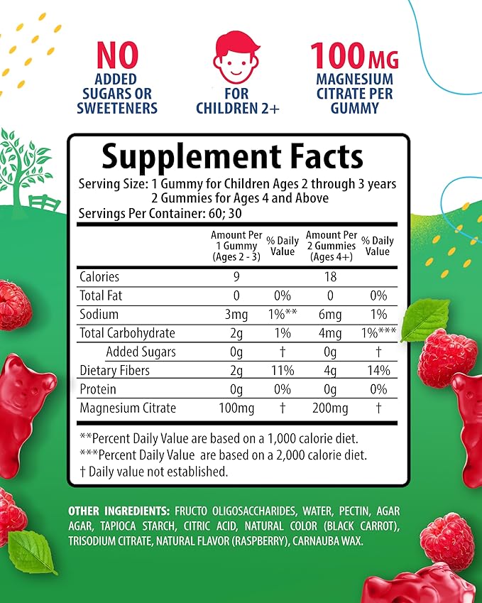 SUNNY SAM Zinc Chewable Gummy & Magnesium Gummies for Kids
