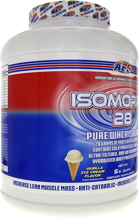 APS Nutrition Isomorph Protein Powder Supplement | Whey Protein Isolate | Ultra- Filtered | 28g Protein |Vanilla Ice Cream, 5 Pound (Pack of 1)