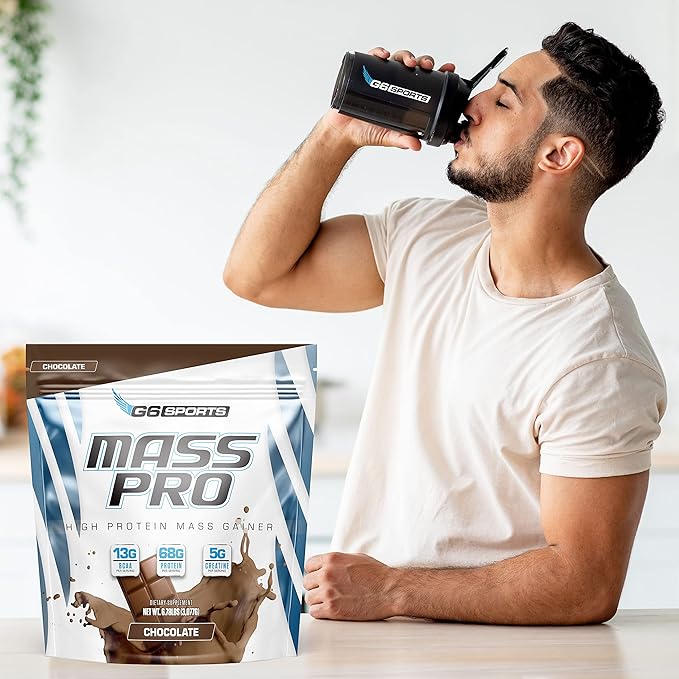Nutrition Mass Pro High Protein Mass Gainer (64g Protein, Avocado Powder, Coconut Oil Powder, MCT Oil Powder) – 7lb Bag – Chocolate