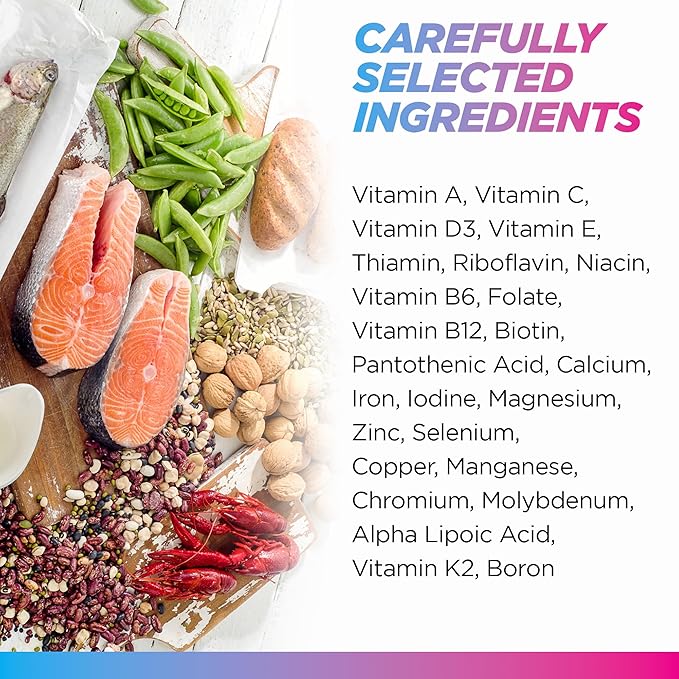 Livingood Daily Methylated Multivitamin for Women and Men, Multi Vitamin Supplement with Alpha Lipoic Acid, B Vitamins, Iron, Zinc and Selenium, Energy, Metabolism and Immune Support, 60 Capsules