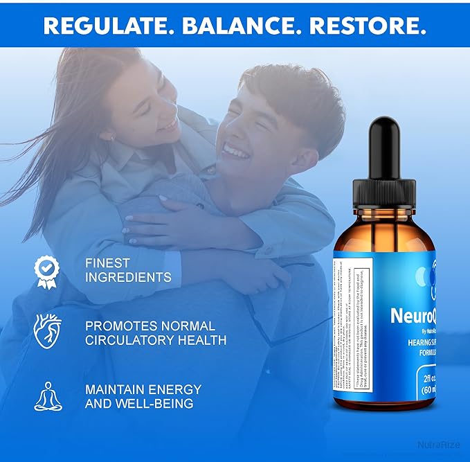 (3 Pack) NeuroQuiet Drops - Hearing Support Formula, Official NeuroQuiet to Support Cognitive Performance, All Natural Neuro Quiet to Maintain Auditory Health, Gotas Review (90 Servings)