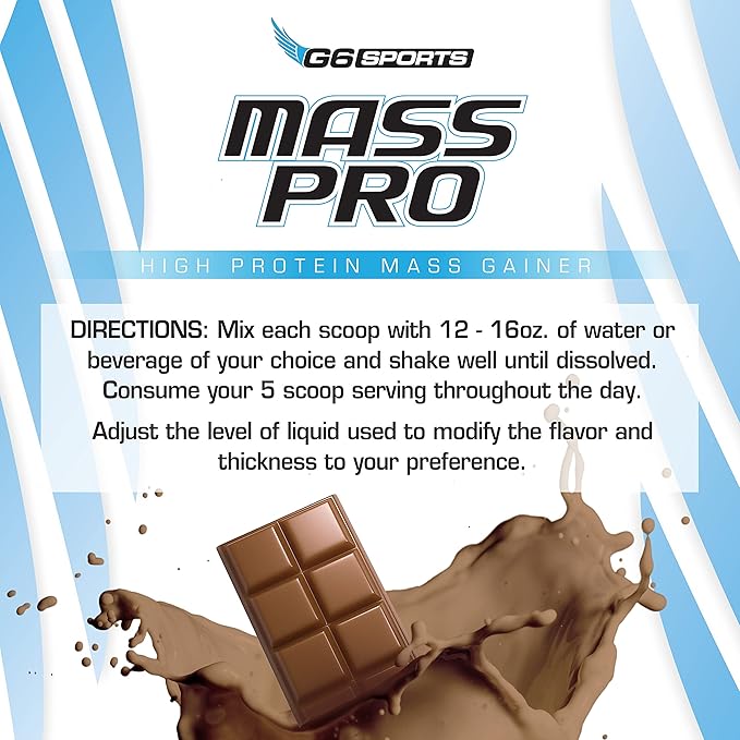 Nutrition Mass Pro High Protein Mass Gainer (64g Protein, Avocado Powder, Coconut Oil Powder, MCT Oil Powder) – 7lb Bag – Chocolate