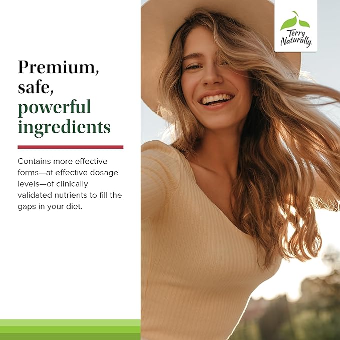 Terry Naturally Clinical Essentials - 120 Capsules - Multi-Vitamin & Minerals - Gentle on The Stomach, No Vitamin Aftertaste - Non-GMO, Gluten Free - 30 Servings