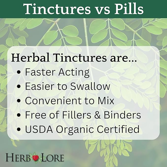 Herb Lore Organic Goodnight Tincture - Liquid Sleep Aid Drops with Valerian Root & Passion Flower Extract for Adults & Kids - Melatonin Free Herbal Sleep Supplement - 4 fl oz