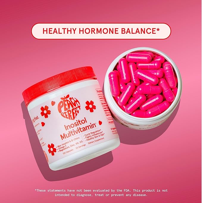 Inositol Multivitamin Capsules – Myo-Inositol & D-Chiro 40:1 Blend, Omega-3, Vitamin D3, Magnesium, Zinc – Supports Women’s Health, Mood, Energy, Supplement – 30 SVG