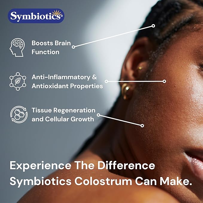 Symbiotics Colostrum 120ct Chewables Plus - Immunity Support for Adult & Kids - Lactoferrin Supplement & Colostrum Protein - Supports Digestion & Gut - 25% lgG Antibodies, Gluten Free - Orange Creme