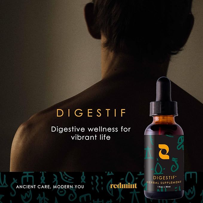 Redmint Herbal Tincture - Digestif | Herbal Supplement with Burdock Root,Dandelion Root Extract | Natural Detox and Enhance Gut & Digestive Health | Rooted in Ancient TCM Wisdom | 30 ml