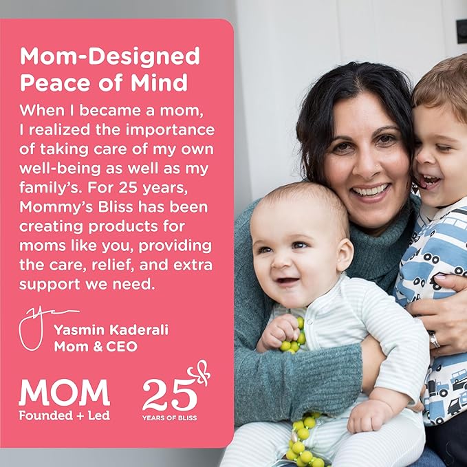Mommy's Bliss Prenatal Multivitamin + Probiotic for Women w/ Folic Acid, Supports Baby Development & Mom's Digestion w/ Zinc, Vitamin B6 & B12, Ginger & Choline, Vegan & Gluten Free (45 Servings)