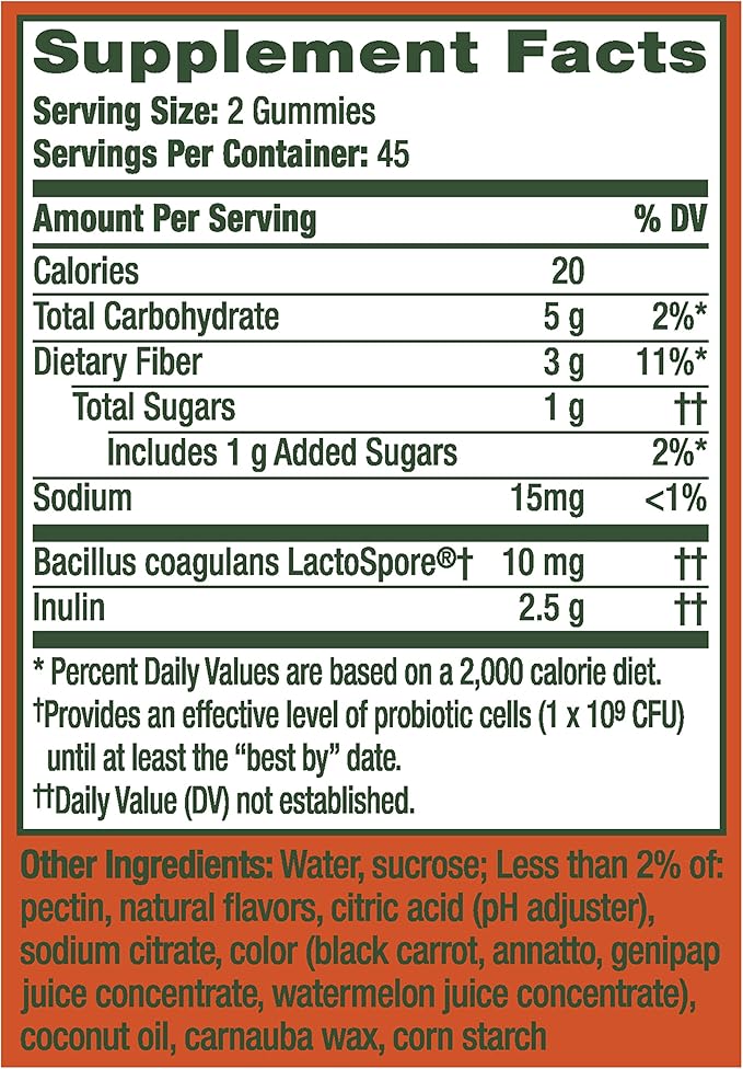 Align DualBiotic, Prebiotic + Probiotic for Women and Men, Help Nourish and Add Good Bacteria for Digestive Support, Natural Fruit Flavors, 90 Gummies