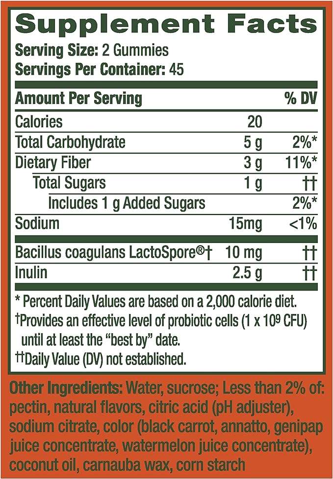 Align DualBiotic, Prebiotic + Probiotic for Women and Men, Help Nourish and Add Good Bacteria for Digestive Support, Natural Fruit Flavors, 90 Gummies