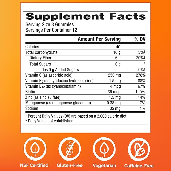 Emergen-C Zero Sugar Immune Support Kidz Gummies 36 Count