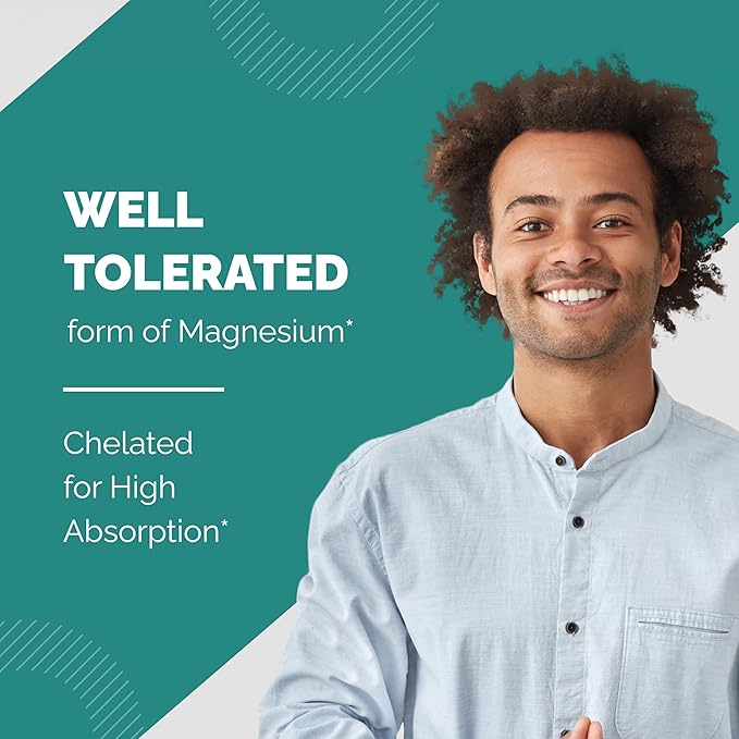 Magnesium Glycinate 400mg Capsules with Quercetin | Quality Sleep, Relaxation, Muscle, Bone Health & Immune Support | 120 Count | Easy to Swallow | for Women and Men