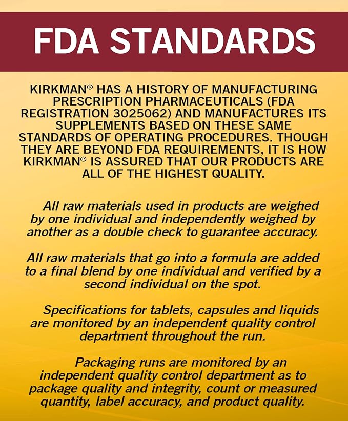 Kirkman - Children's Chewable Multivitamin & Mineral Wafers - 120 Tablets - Potent Broad Spectrum Vitamin/Mineral Supplement - with Coenzyme Q-10 (CoQ10) - Natural Mango Peach Flavor