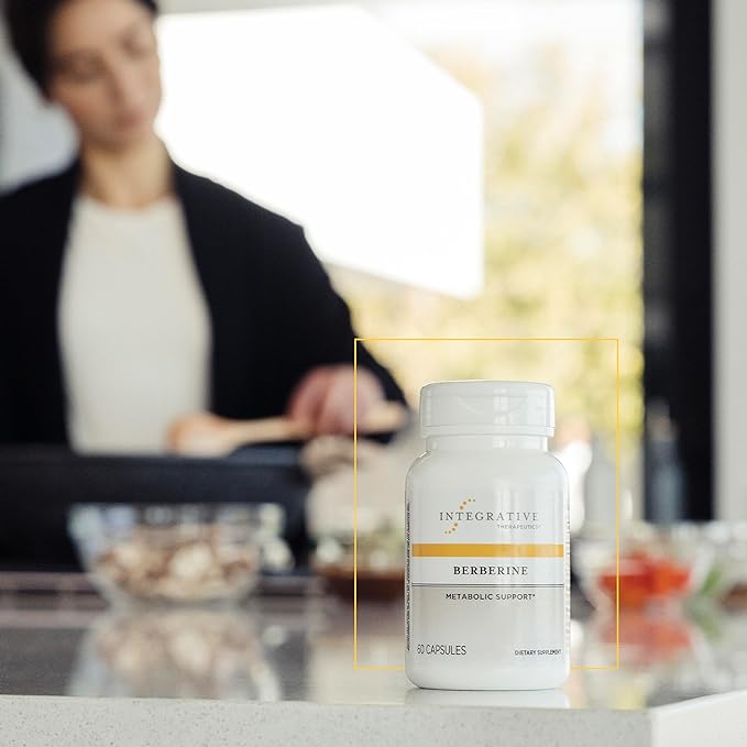 Integrative Therapeutics Berberine - 1000–1500 mg Daily - Berberine HCL Supplement for Metabolic Support* - Gluten-Free & Vegan Supplements for Men & Women - 60 Capsules, 2 Pack