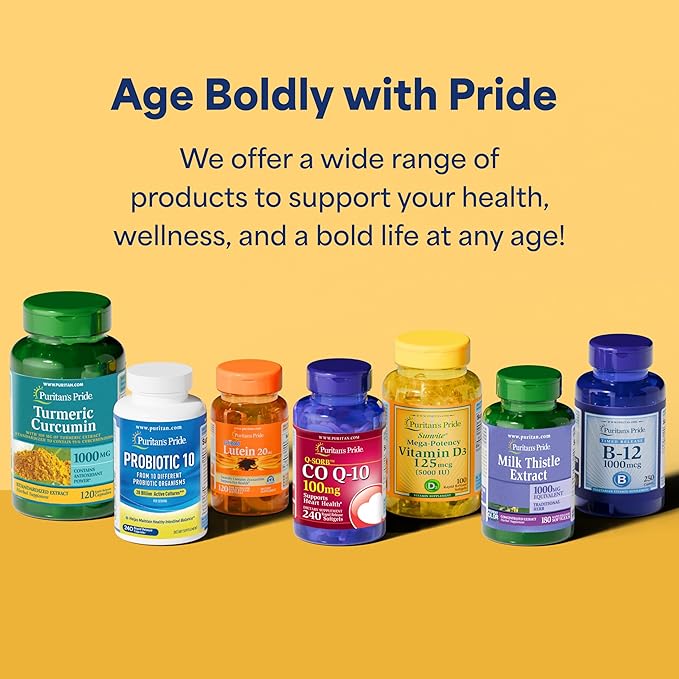 Puritan's Pride Coenzyme CoQ10 600mg, Dietary Supplement for Heart Health, Blood Pressure, Oral Gum Health, and Healthy Aging Support, 60 Day Supply, Rapid Release Softgels
