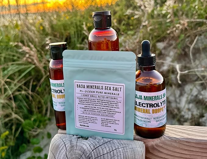 Electrolyte Drops Hydration Drops Liquid Electrolytes Trace Minerals 8 oz Bottle Over 110 Servings Nutrition Fasting Buoy Keto Paleo Celtic Organic Kosher Baja Minerals GLP1 Shilajit Magnesium
