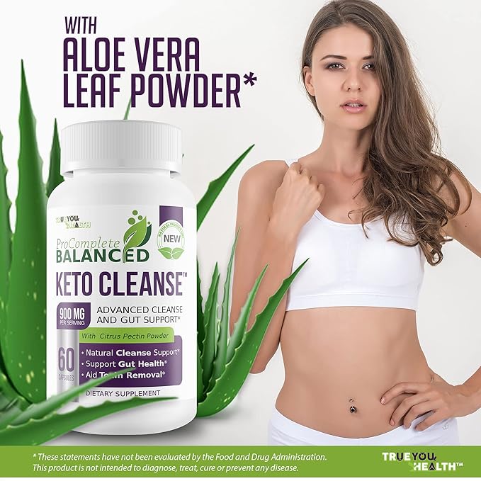 Keto Cleanse - Pro Complete Balanced Cleanse & Gut Support - Aid Toxin Removal & Nutrient Absorption - Help Cleanse The Body & Digestive Tract - All Natural Formula - Promote Healthy Gut & Digestion