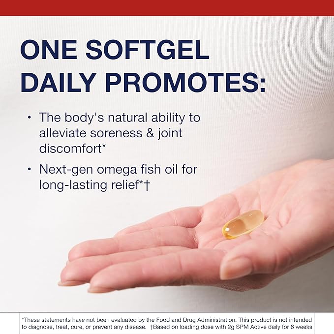 Metagenics SPM Active One Daily - Joint Soreness Supplement with Pro Resolving Mediators* - Encourages Soothing Relief* - Features Next Generation Omega Fish Oil - Non-GMO & Gluten-Free - 14 Softgels