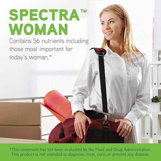 DAVINCI Labs Spectra Woman - Dietary Supplement to Support Bone Health and Women's Needs - with Vitamins, Minerals, Calcium, Beta Carotene, L-Cysteine, Grape Seed Extract, and More - 120 Tablets