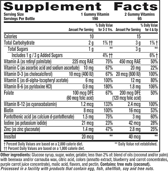 L’il Critters Paw Patrol Gummy Vites Daily Gummy Multivitamin for Kids, Vitamin C, D3 for Immune Support Cherry, Orange and Blueberry Flavors, 190 Gummies
