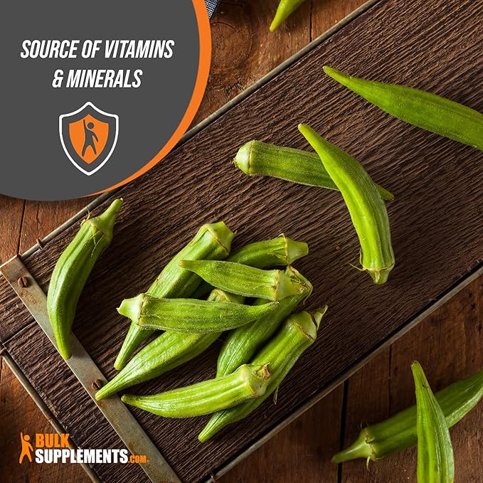 BulkSupplements.com Okra Extract Powder - Digestion Supplement - Bowel Movement Supplements (1 Kilogram - 2.2 lbs)