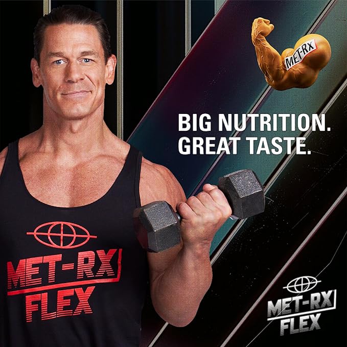 MET-Rx Big 100 Colossal Protein Bars, Vanilla Caramel Churro Meal Replacement Bars, Brown, 9 Count