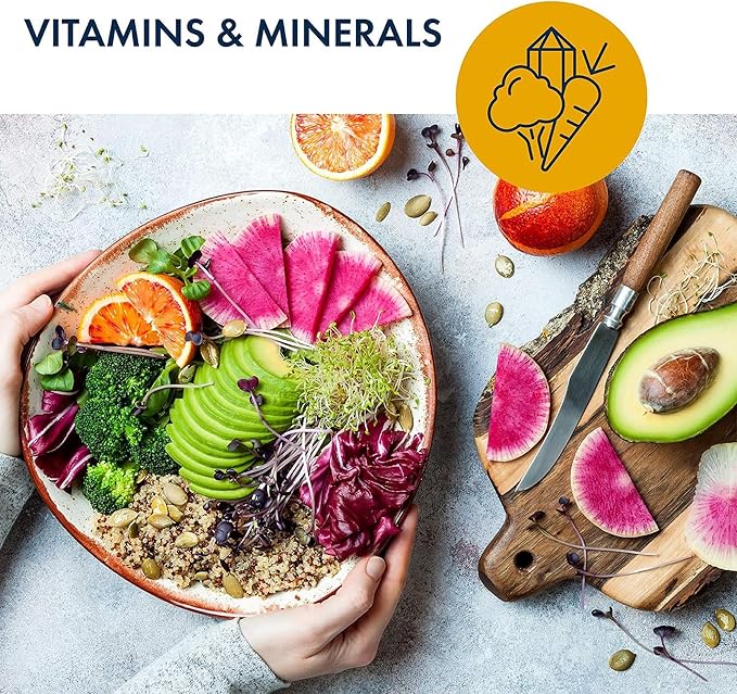 Metabolic Maintenance Vitamin Mineral Base Powder - Iron Free Multivitamin with Active B Vitamins + Chelated Minerals (312 Grams, 60 Servings)