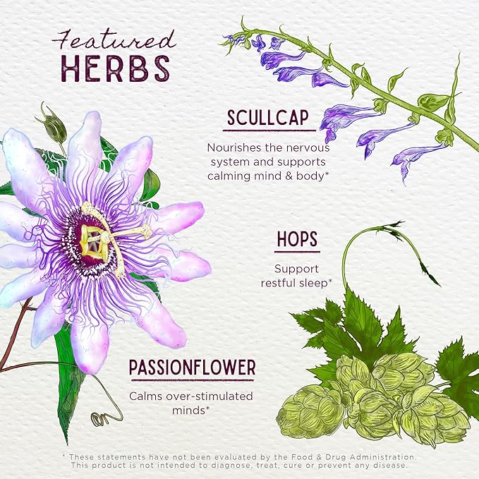 WishGarden Herbs Sleepy Nights & Fresh Mornings - All-Natural Herbal Sleep Aid Tincture, Organic Sleep Supplement with Passionflower, Hops and Scullcap, Supports Deep Sleep & Healthy Sleep Cycles, 2oz