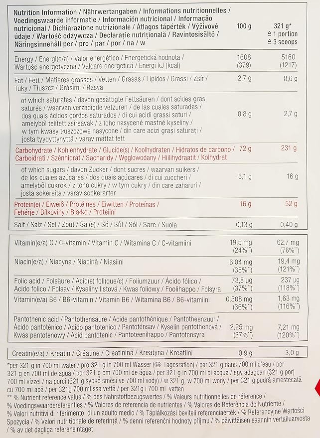 Dymatize Super Mass Gainer Protein Powder, 1280 Calories & 52g Protein,10.7g BCAAs, Mixes Easily, Tastes Delicious, Rich Chocolate, 12 lbs