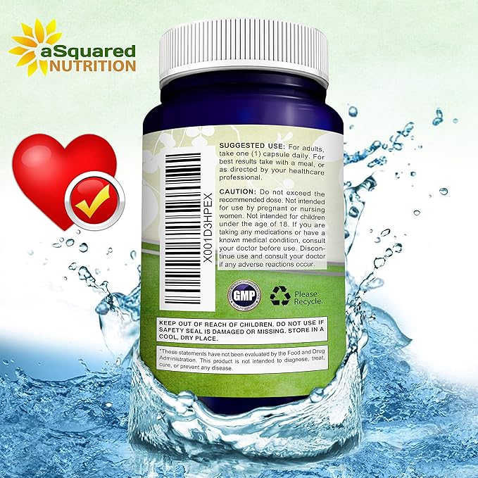 aSquared Nutrition CoQ10 (400mg Max Strength, 100 Veggie Capsules) - High Absorption Coenzyme Q10 Powder - Ubiquinone Supplement Pills, Extra Antioxidant CO Q-10 Enzyme Vitamin Tablets, Coq 10 400 mg