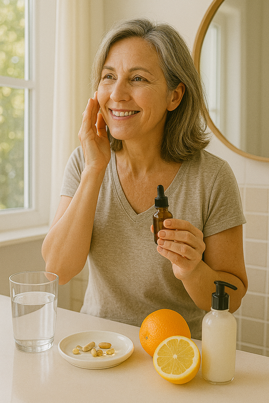 “Glow Inside Out: Best Nutrients for Skin & Energy in Your 40s”