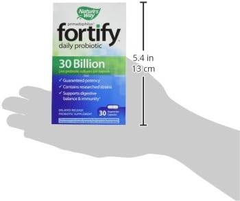 Nature's Way Fortify Daily Probiotic + Prebiotic for Men and Women, 30 Billion Live Cultures, Digestive and Immune Health Support* Supplement, 30 Capsules (Pack of 2)